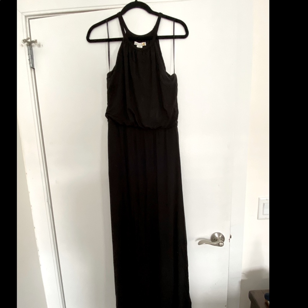 Black maxi dress